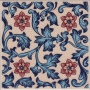 ALIC3E Alice Blue decorative field tile 150x150mm