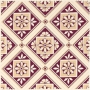 BTCE4E Beatrice maroon decorative wall tile 150x150mm