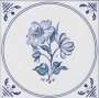 DLI11 Delft blue/white decorative inset tile 150x150mm