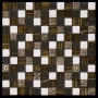 BDA-2399 (BDA-09) мозаика Стекло+Мрамор+Агломерат 23х23 298х298