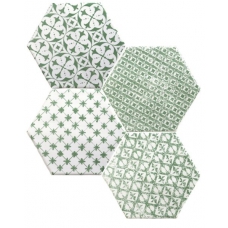 Marrakech Mosaic Verde Hexagon 15x15