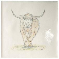 Animals with Attitude Highland Cow 22x22