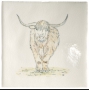 Animals with Attitude Highland Cow 22x22