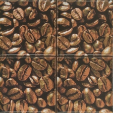 ABS0589 Monocolor Set Coffee Beans 03 (4pzs) 10x10