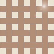 TU142/001 Креп Декор мозаичный коричневый 42х42