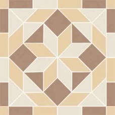 TU143/001 Креп мозаичный декор коричневый 42х42