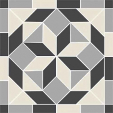 TU143/002 Креп мозаичный декор серый 42х42