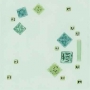 M305/5013 Калейдоскоп зеленый 20х20