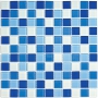 Blue wave-3 Стеклянная мозаика 25*25 300*300