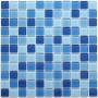 Navy blu Стеклянная мозаика 25*25 300*300