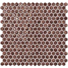 6DHR Dwell Rust Hexagon Gold 30x30