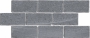 BR023 Роверелла серый мозаичный 34.5x14.7