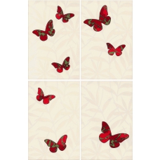 Papillons-4 Crema-g.67 27x41,5 (цена за 1 декор)