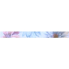 Cenefa Soul Flower Azul 4.5x50