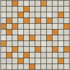 Mosaico Futura Marfil-Naranja 30х30