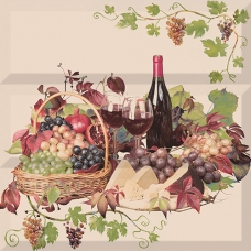 AK0755 Composicion Grapes(натюрморт)30x30 (комплект 3шт)