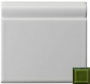 Skirting Moulding Jade Green 152x152x20mm H&E Smith