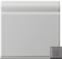 Skirting Moulding Victorian Grey 152x152x20mm H&E Smith