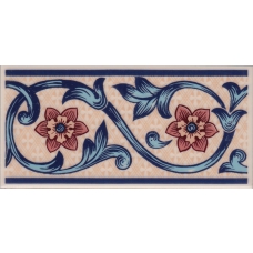 ALIC3B Alice Blue border tile 150X75mm