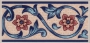 ALIC3B Alice Blue border tile 150X75mm