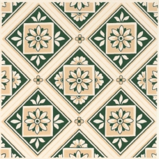 BTCE5E Beatrice green decorative field tile 150x150mm