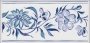 DLB1 Delft blue/white border tile 150X75mm