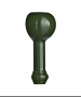 MCC4E Crampton Capping Stop End 75x21,5x21,5mm Apple Green Minton Hollins