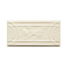 MRL10 Rolling leaf border tile Ivory 150X75mm