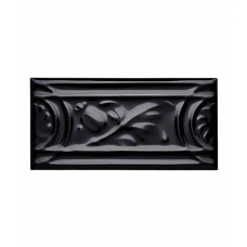 MRL16 Rolling leaf border tile Black 150X75mm