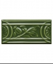 MRL4 Rolling Leaf Border 150x75x10mm Apple Green Minton Hollins