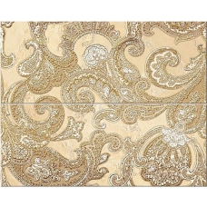 Sfumato Beige Paisley панно (комплект 2шт) 50.5x20.1