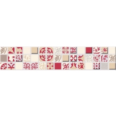 Vento Carmine Mosaic бордюр 30x6.2