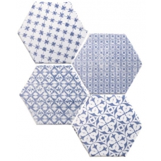 Marrakech Mosaic Azul Hexagon 15x15