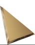ТЗБ1-01 Треугольная зеркальная бронзовая плитка с фацетом 10 мм 18x18