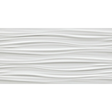 3D Wall Ribbon White Matt. 40x80