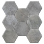 Pav. HEXAGONAL CEMENT GRIS 37.2*38.8