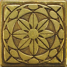 MD1281 Moneli Decor Diaman Shined Brass 5x5