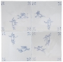 Amorini Delft Panel 4-Tile Blue on Cream 26x26