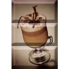 Monocolor Composicion Coffee Capuccino Marron 20х30