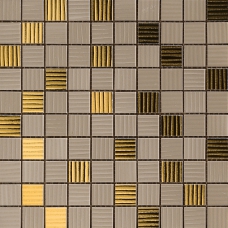 68903 MOSAICO Marrone Oro 25х25