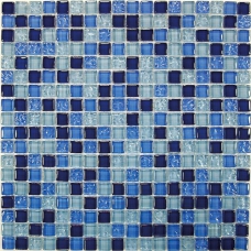 Blue Drops Стеклянная мозаика 15*15 300*300