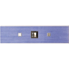 LGLG Graphic Satinato BLUE Listello Gemme 6.5Х25