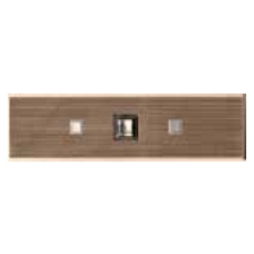 LGBG Graphic Satinato BROWN Listello Gemme 6.5Х25