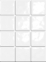 1236T Бриз белый, полотно 30х40 из 12 частей 9,9х9,9
