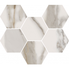 620110000047 Charme Evo Calacatta Mosaico Hexagon 25x29