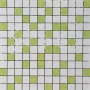 377088 Fiori белая - зеленая микс 30х30