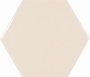 21914 HEXAGON SCALE Wall Cream 10,7x12,4