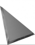 ТЗГм1-03 Треугольная зеркальная графитовая матовая с фацетом 10мм 25х25