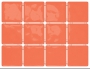 1240 Сезоны оранжевый, полотно 30х40 из 12 частей 9,9х9,9