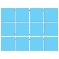 1211 Суши голубой, полотно 30х40 из 12 частей 9,9х9,9